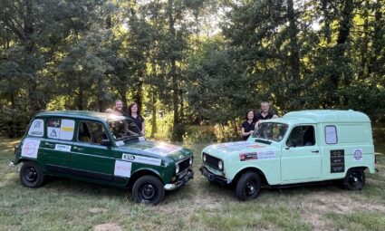 Mélody, Vincent, Mickaël et Nadia prendront le départ du Blue Rally Europe à bord de deux Renault 4L pour soutenir trois associations solidaires | Les 4 Red
