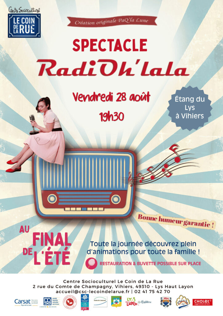 Le duo rétro burlesque « RadiOh'Lala » clôturera le Final de l'été avec un spectacle tout public mêlant humour, musique et ambiance des années 1950. | Document : Centre Socioculturel Le Coin de La Rue
