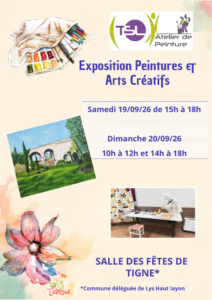 Exposition peinture et arts créatifs lors des Journées du Patrimoine à Tigné samedi 19 et dimanche 20 septembre. | TSL.
