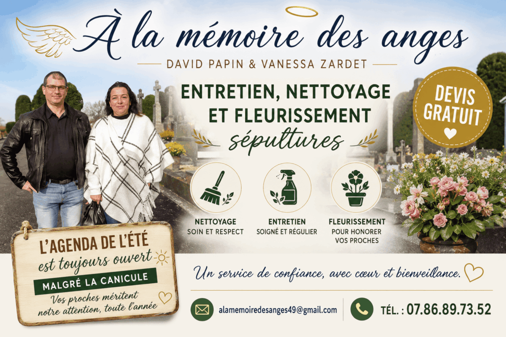 David Papin et Vanessa Zardet ont créé leur microentreprise, Papin-Zardet, À la mémoire des anges, pour accompagner les familles