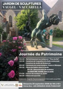Affiche de l’animation théâtrale « Pour de rire et pour de vrai », proposée par le Foyer Culturel Laïque au Jardin des sculptures des Cerqueux-sous-Passavant, dimanche 20 septembre. | FCL