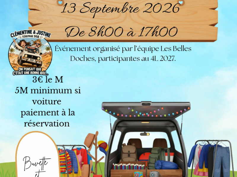 vide-grenier-belles-doches-4l-trophy-cerqueux-sous-passavant Un vide-grenier pour soutenir les Belles Doches et leur 4L Trophy
